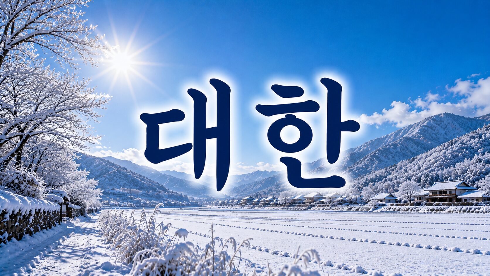 대한(大寒) 뜻과 풍습, 날씨 특징 알아보기