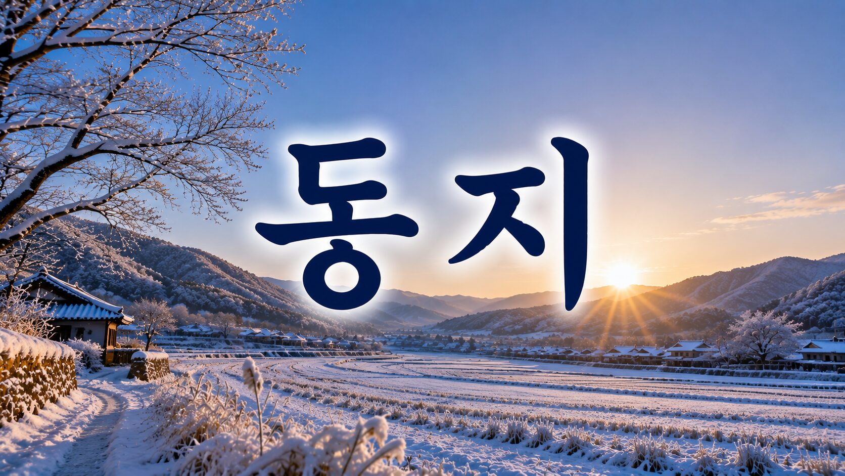 동지(冬至) 뜻과 풍습, 날씨 특징 알아보기