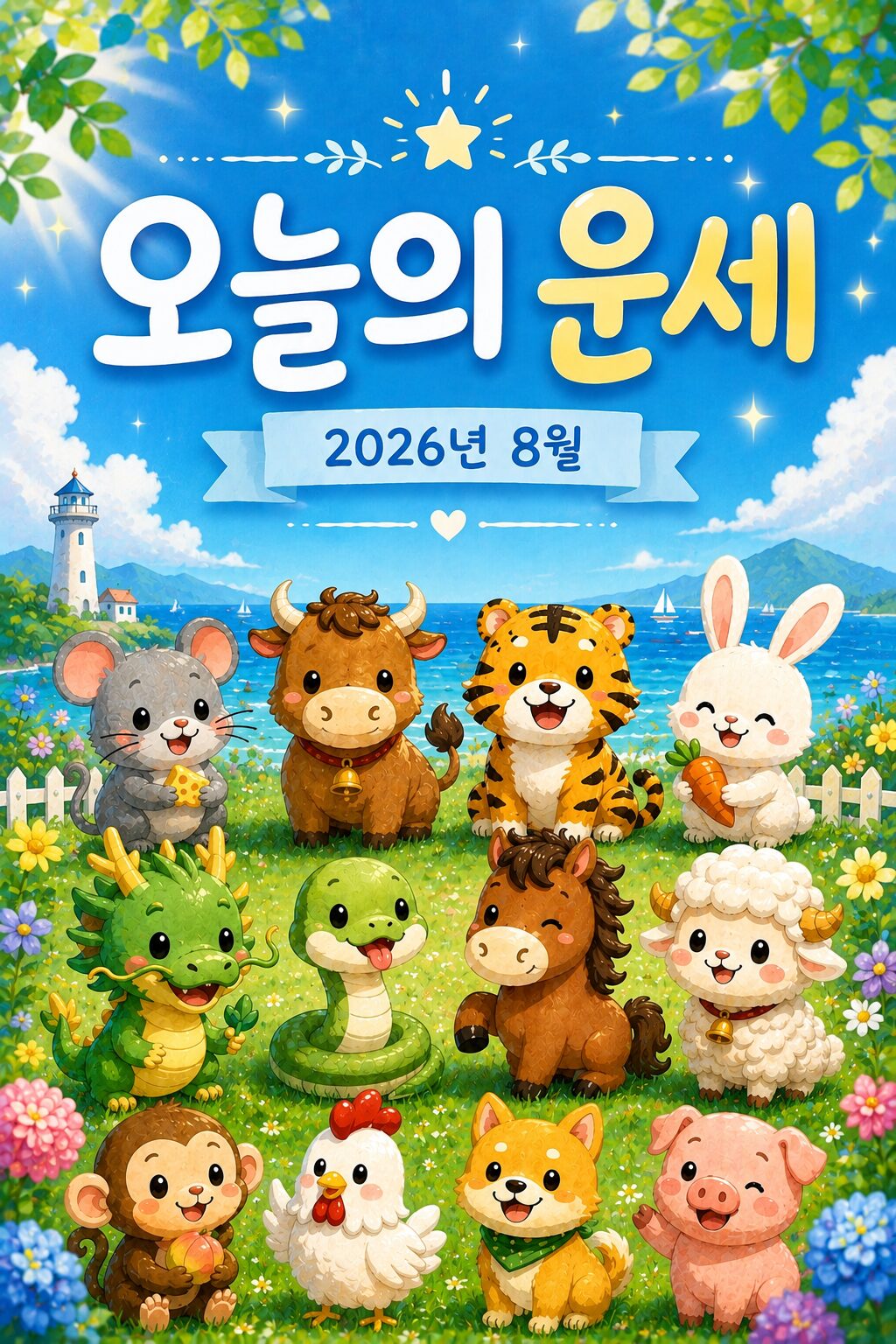 띠별 오늘의 운세 – 2026년 8월 3일