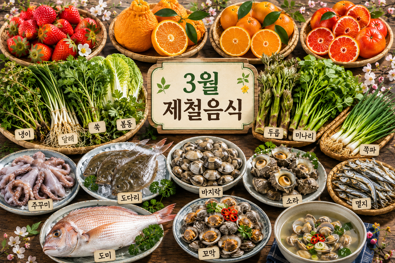 3월 제철음식 총정리