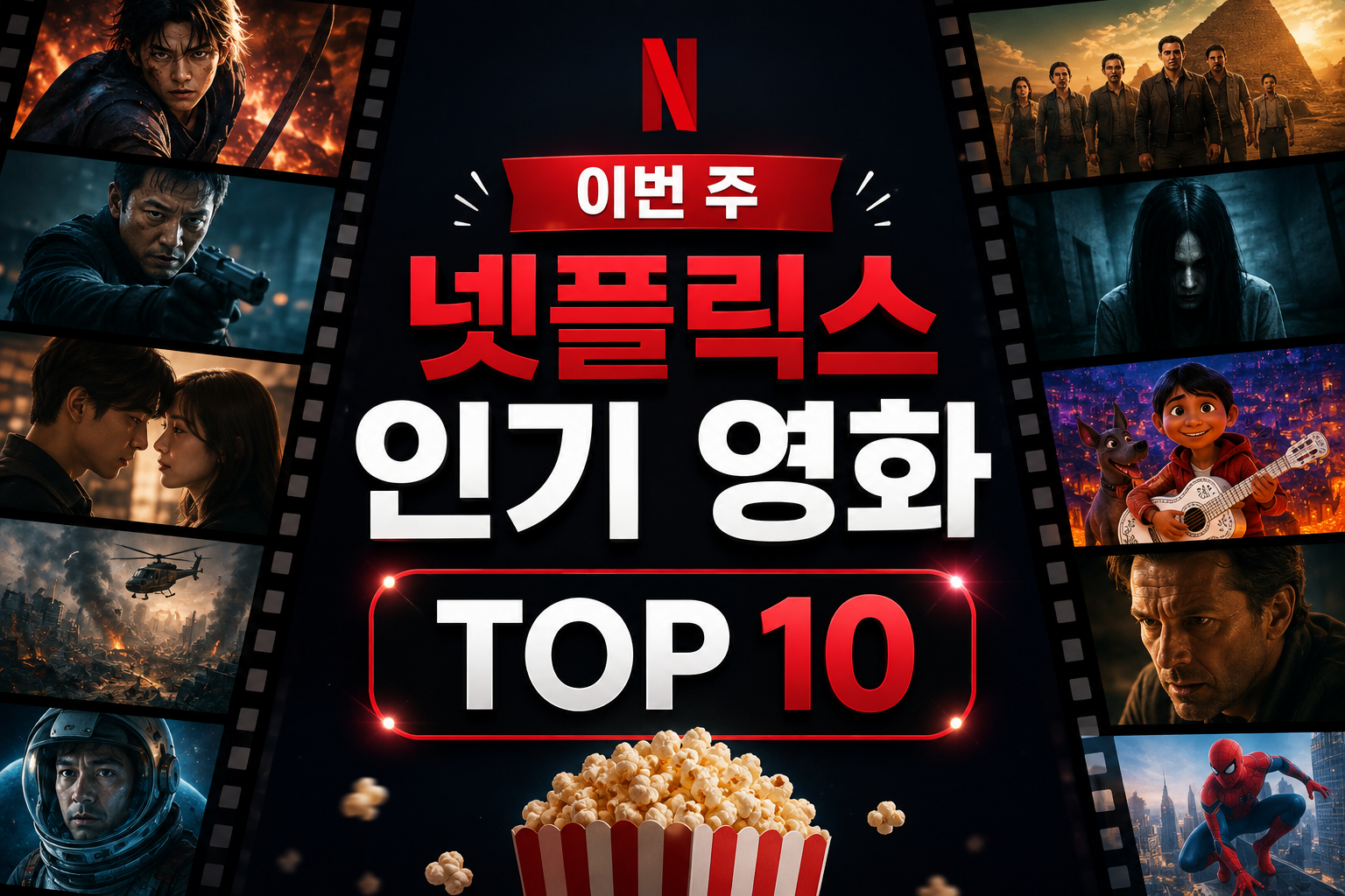 이번 주 넷플릭스 인기 영화 TOP 10