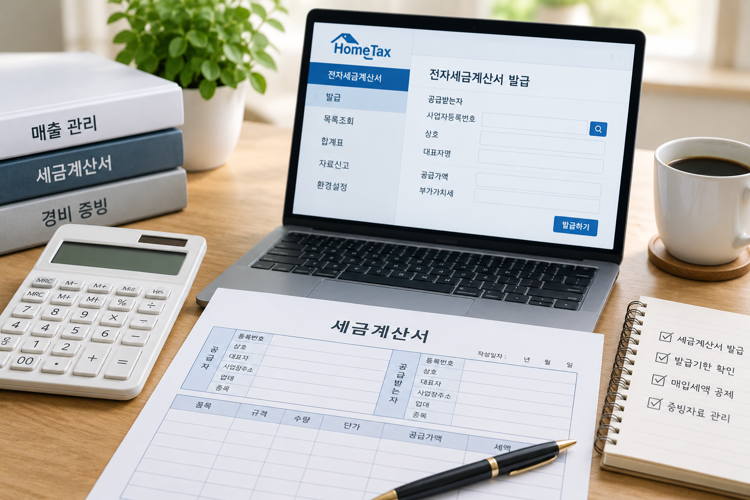 세금계산서란? 개인사업자가 꼭 알아야 할 발급·수취·매입세액 공제