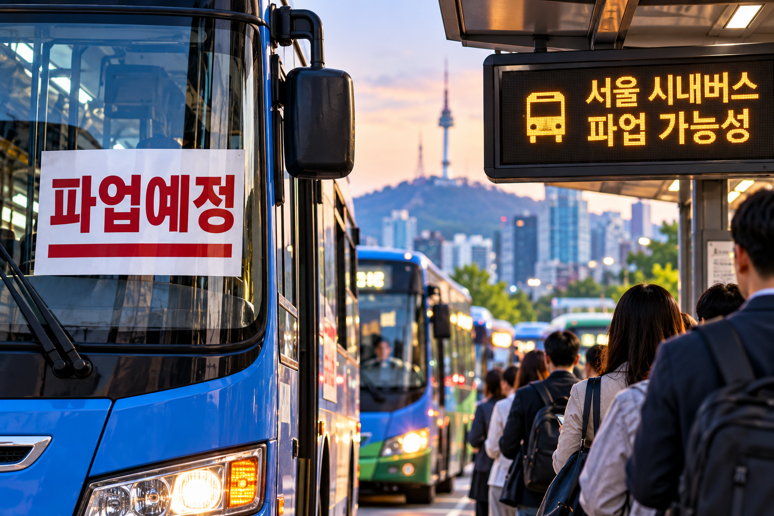 서울 시내버스 내일 파업하나